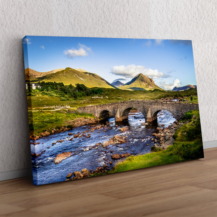 Cadeau personnalisé Pont en pierre naturelle en Écosse
