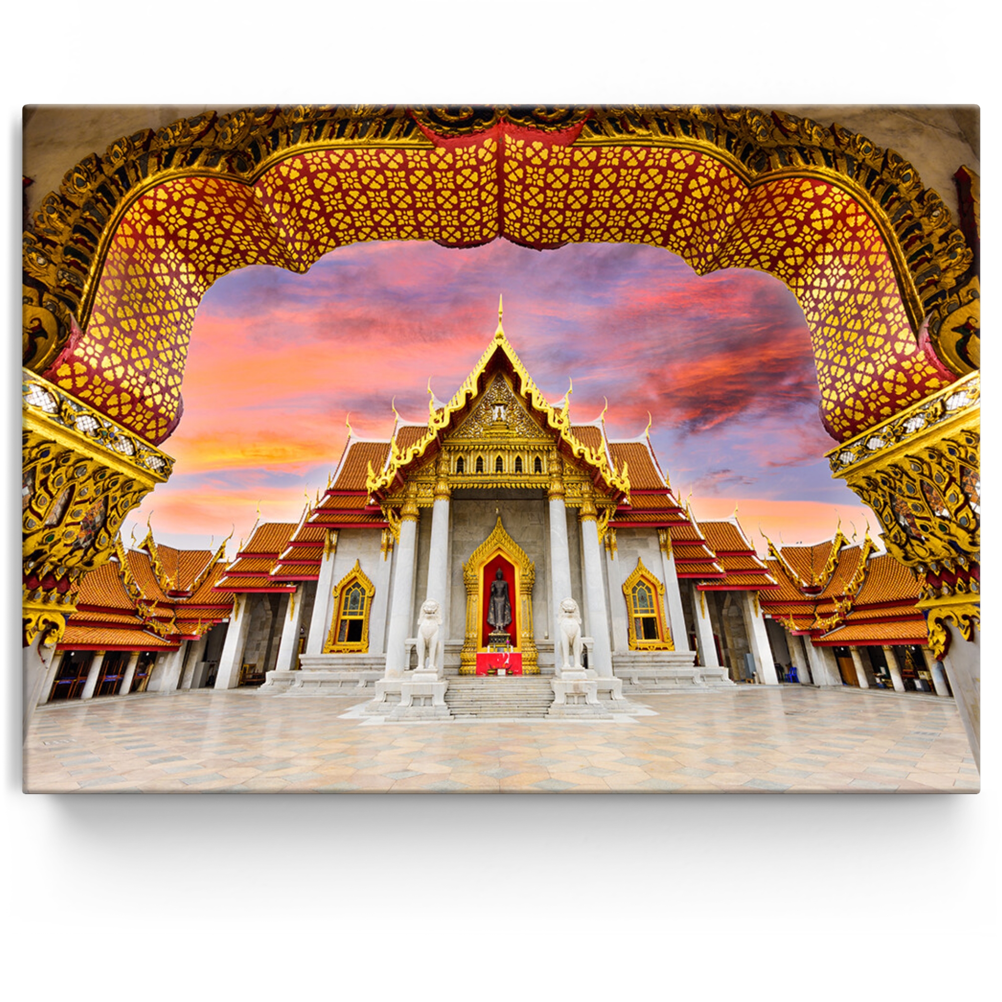Toile personnalisée Temple de Marbre Bangkok