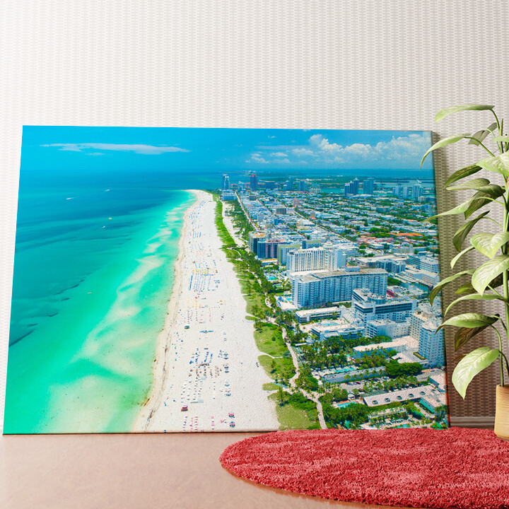 Le Miami Beach Skyline Murale personnalisée