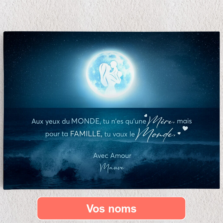 Toile personnalisée Toujours là pour toi