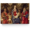 Toile personnalisée Trône  Mary avec l'enfant et les deux Jean