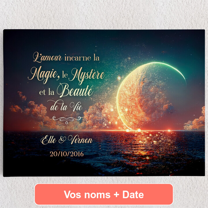 Toile personnalisée Magie, mystère et beauté
