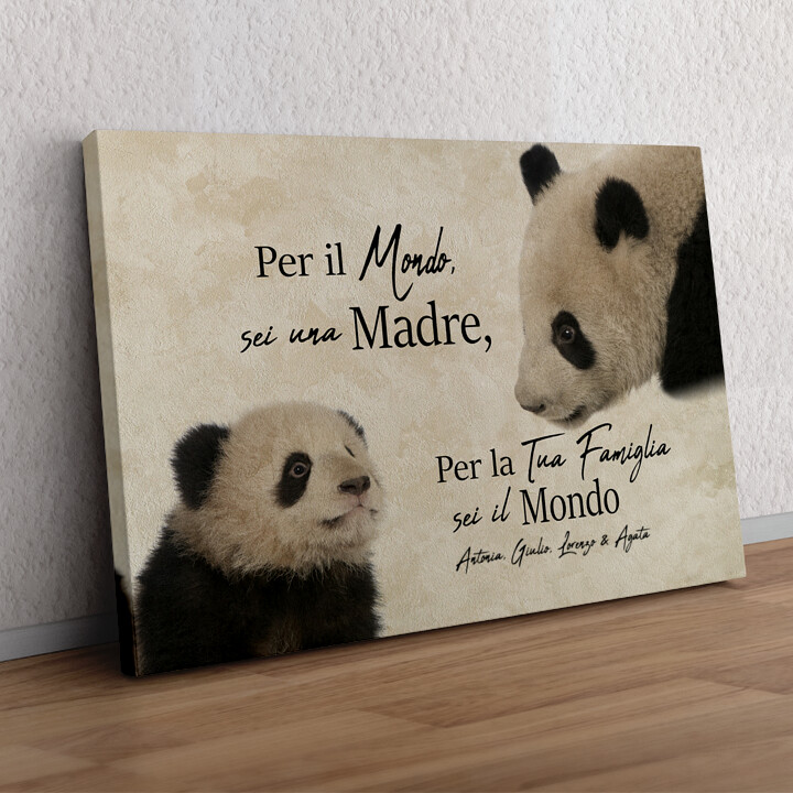 Regalo personalizzato Mamma Panda