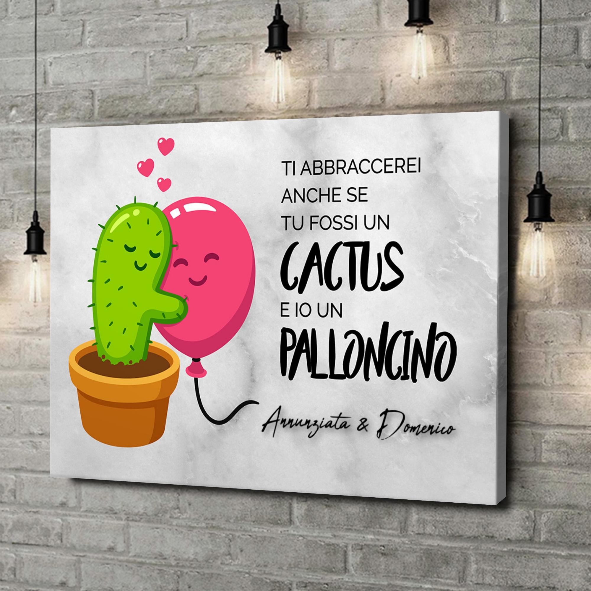 Tela Regalo Palloncini Cactus