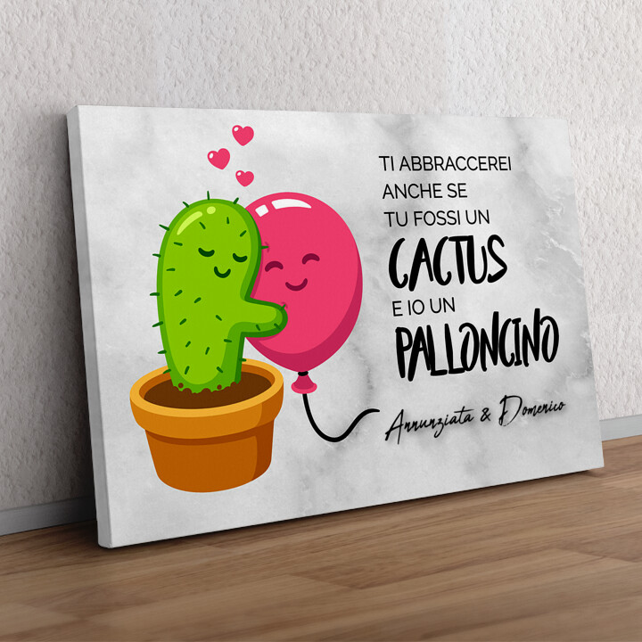 Regalo personalizzato Palloncini Cactus