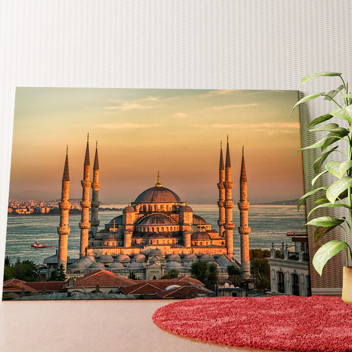 Moschea blu di Istanbul Tela personalizzata