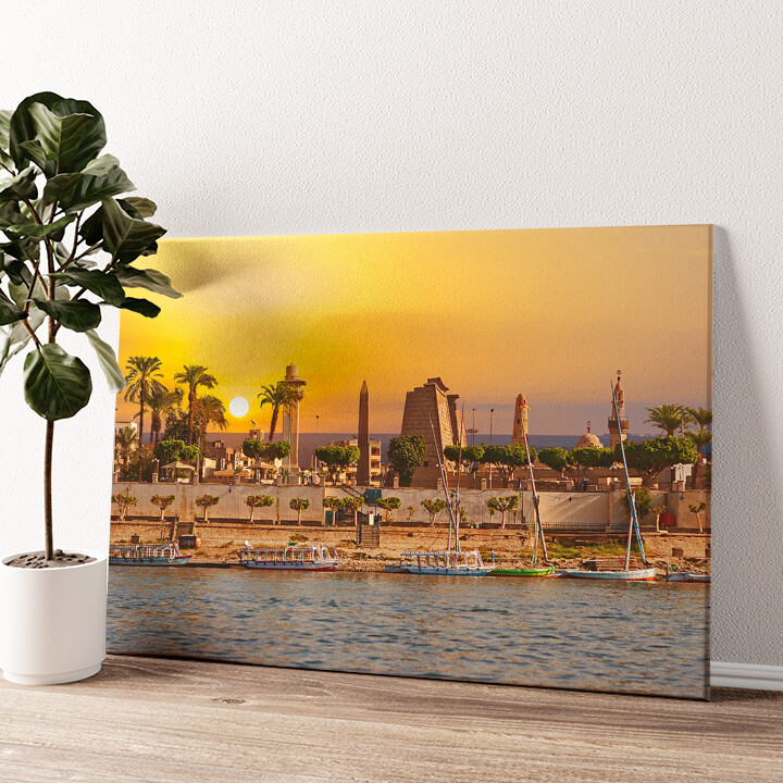 Stampa personalizzata su tela Il Nilo al tramonto