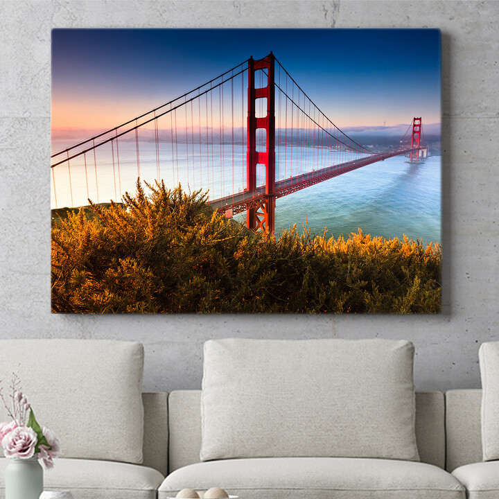 Tela personalizzata Ponte Golden Gate di San Francisco