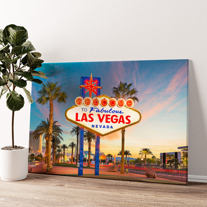 Stampa personalizzata su tela Las Vegas
