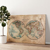 Stampa personalizzata su tela Mappa del mondo