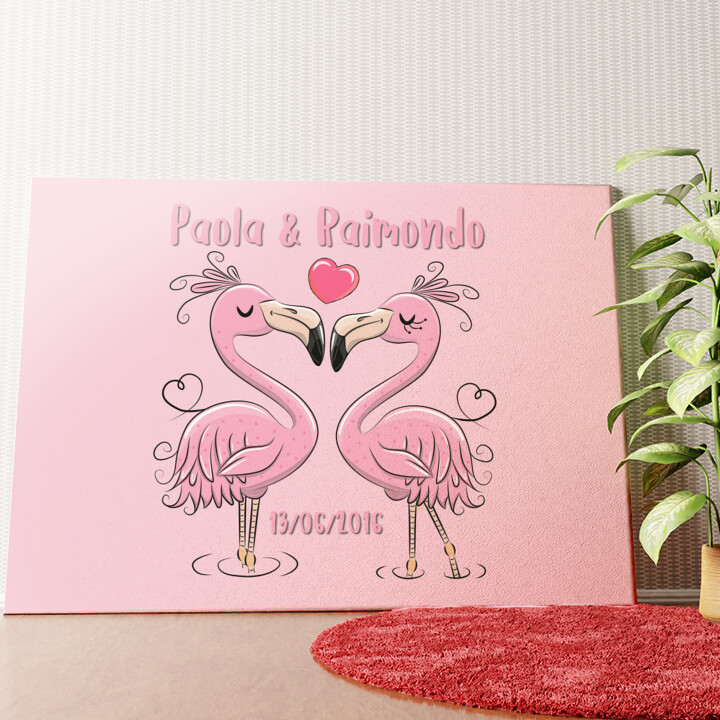 Flamingorama Tela personalizzata