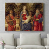 Tela personalizzata La Madonna col Bambino in trono tra i santi Giovanni Battista e Sebastiano