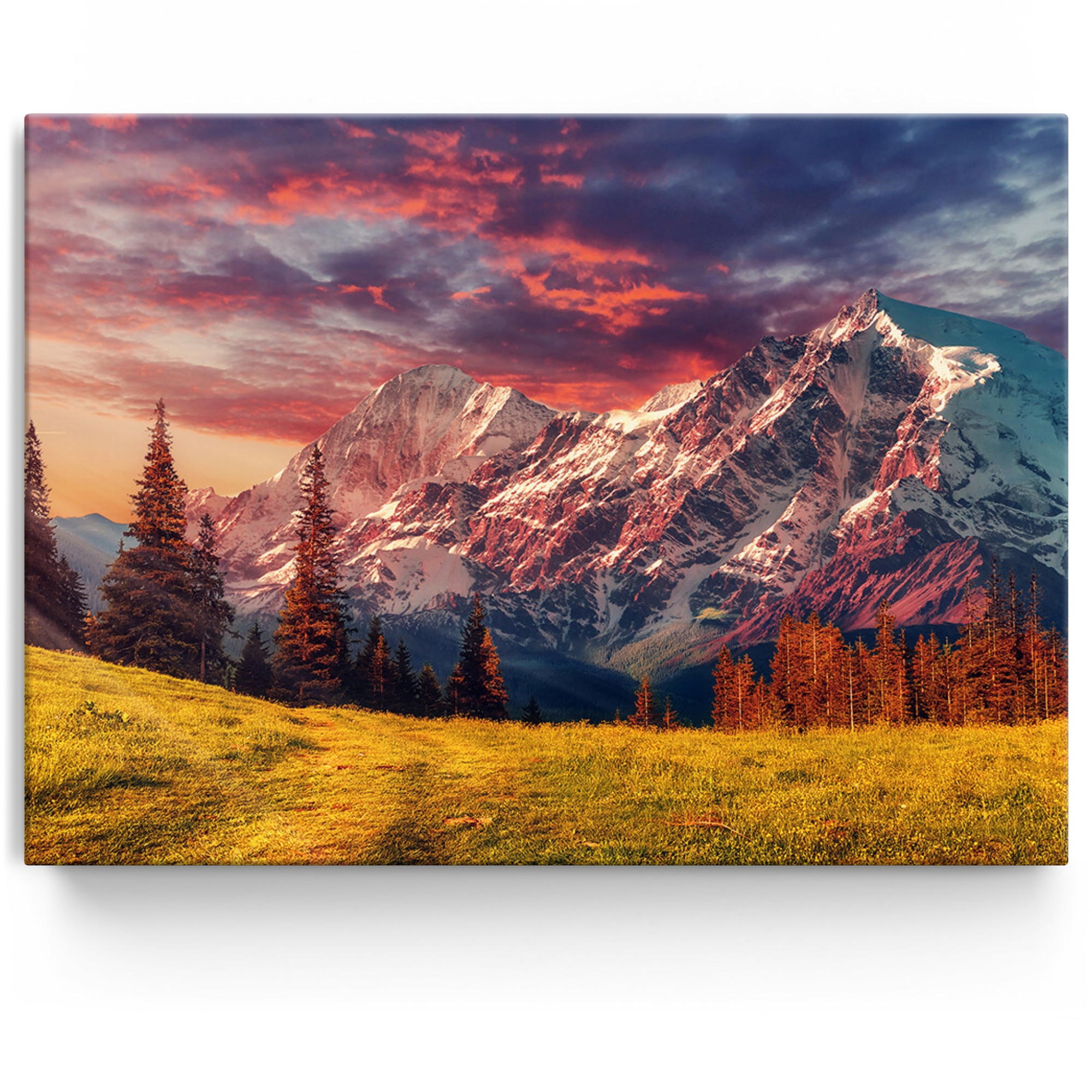 Gepersonaliseerde Canvas Berglandschap Alpen