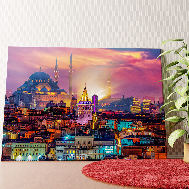 Skyline Istanbul  Gepersonaliseerde muurschildering