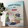 Gepersonaliseerde canvas print Piratengrot