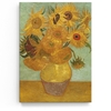 Gepersonaliseerde Canvas Vaas met Zonnebloemen