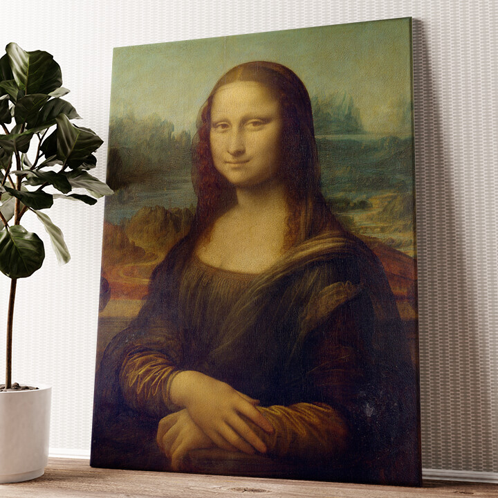 Gepersonaliseerde canvas print Mona Lisa