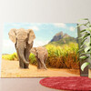 Olifanten in Afrika Gepersonaliseerde muurschildering
