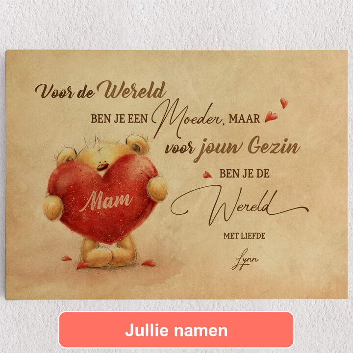 Gepersonaliseerde Canvas Mama Beer