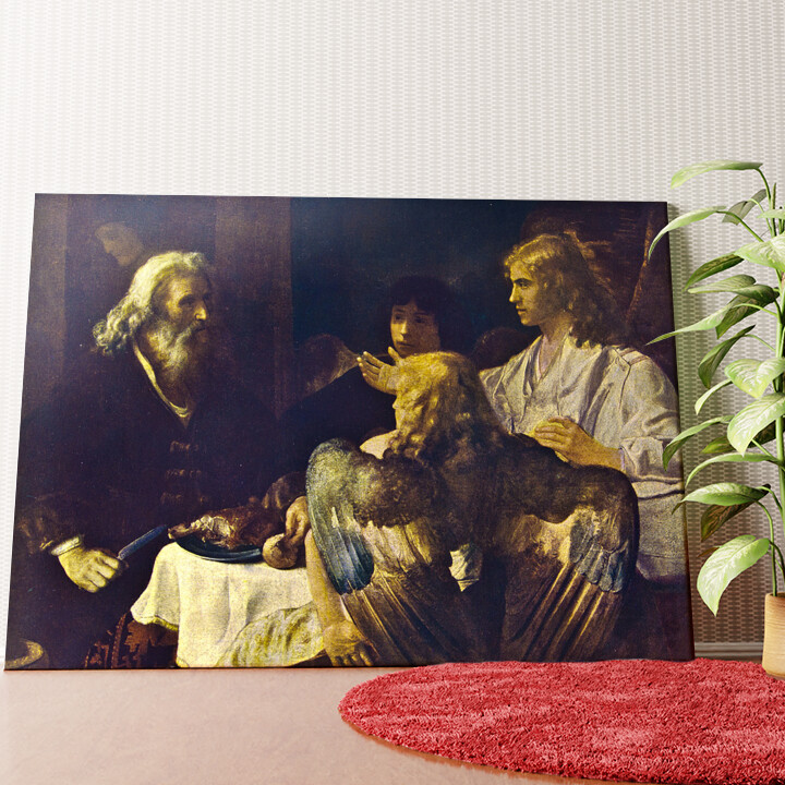 Abraham en de drie Engelen Gepersonaliseerde muurschildering