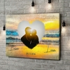 Canvas Cadeau Romantische zonsondergang