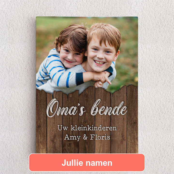 Gepersonaliseerde Canvas Oma's bende