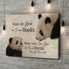 Canvas Cadeau Moeder Panda