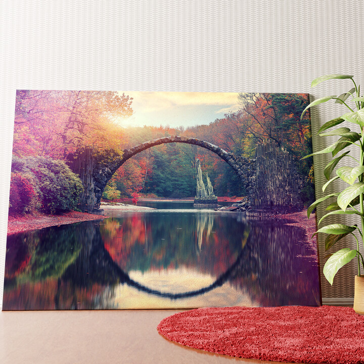 Rakotz Bridge Azalea en Rhododendron Park Kromlau Gepersonaliseerde muurschildering