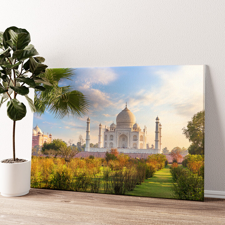 Gepersonaliseerde canvas print Taj Mahal India 2