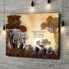 Gepersonaliseerde canvas print Olifantenfamilie