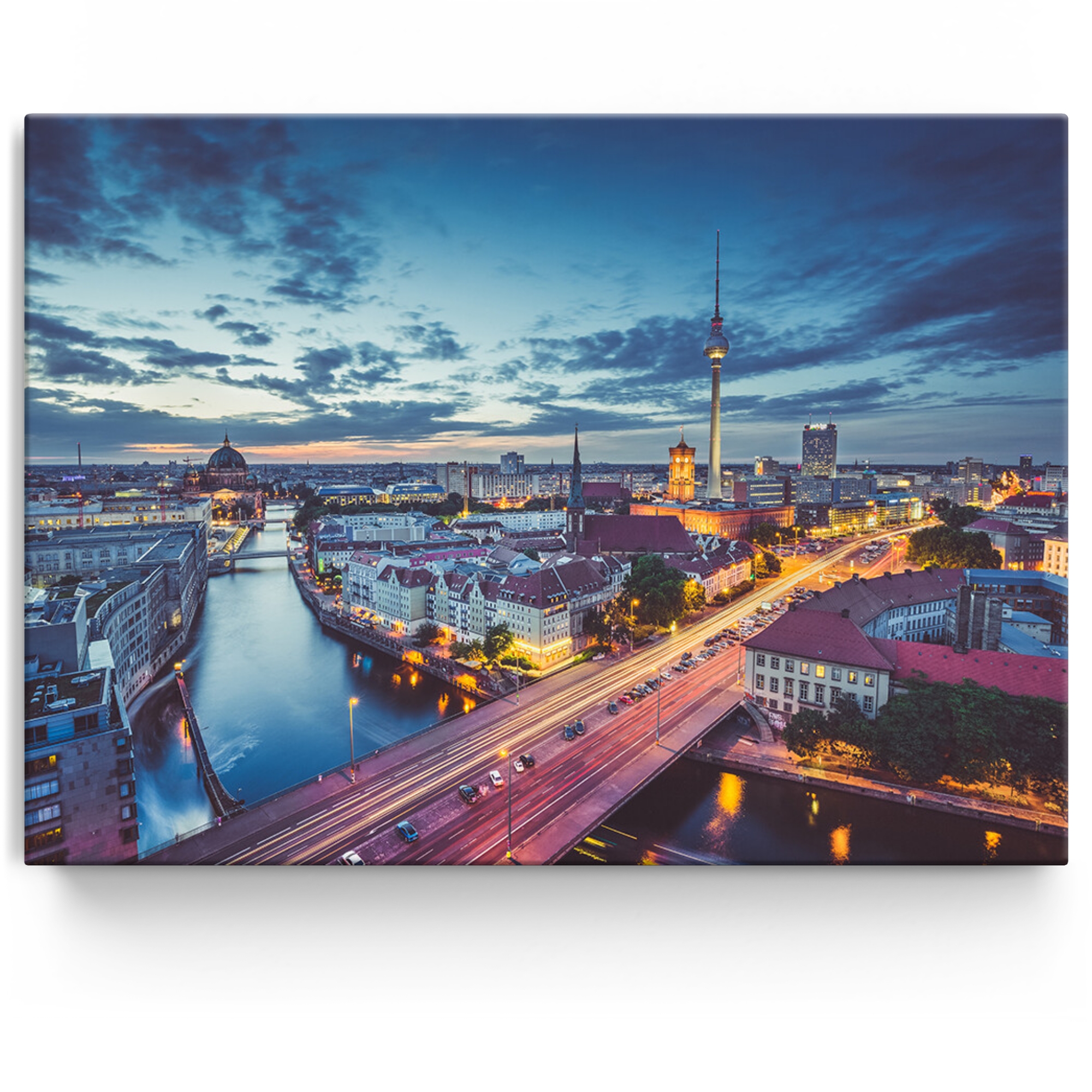Gepersonaliseerde Canvas Skyline van Berlijn