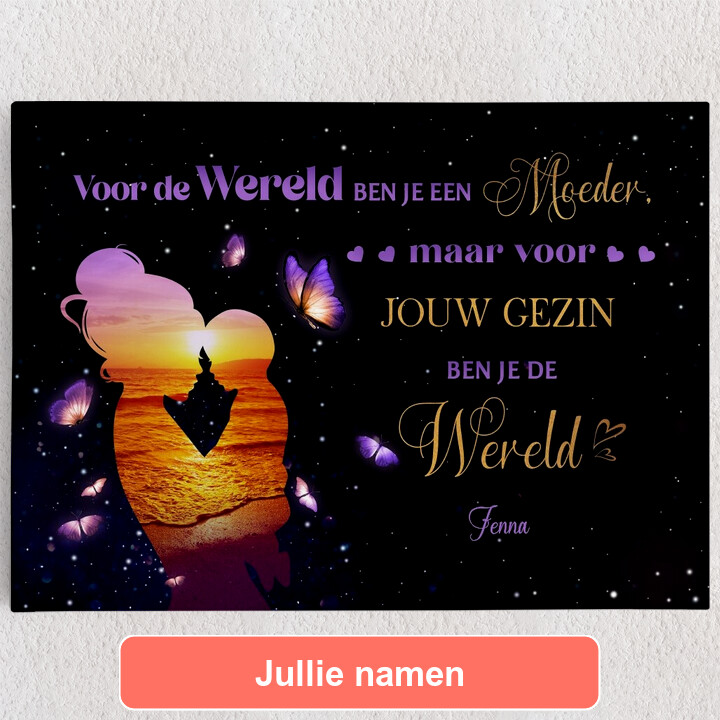Gepersonaliseerde Canvas Mama