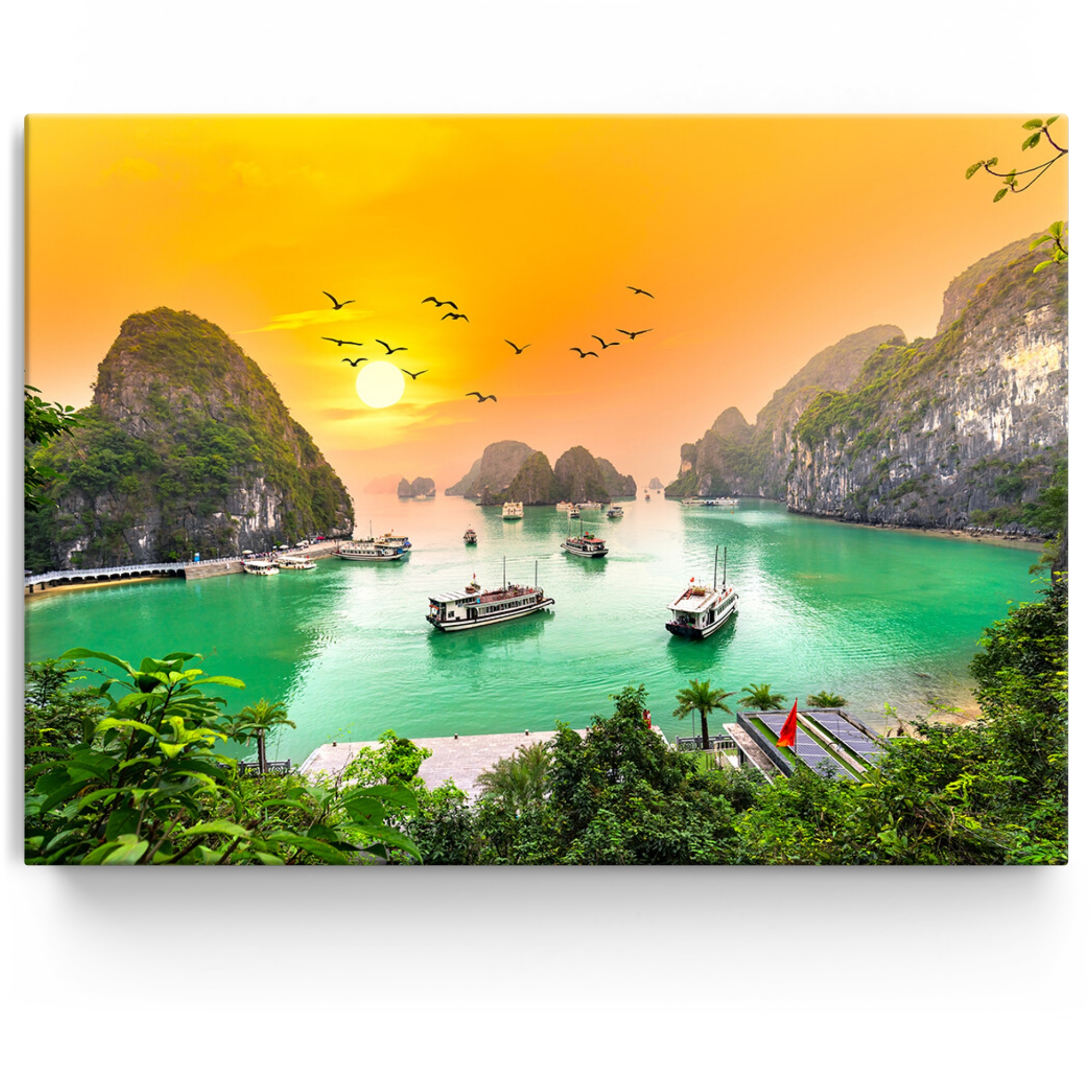 Gepersonaliseerde Canvas Halong Bay in Vietnam