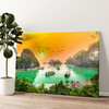 Gepersonaliseerde canvas print Halong Bay in Vietnam