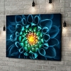 Canvas Cadeau Blauwgroene chrysant