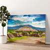 Gepersonaliseerde canvas print Teotihuacán Pyramide in Mexico