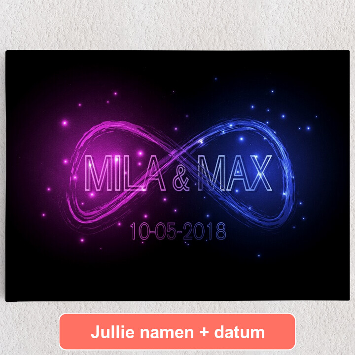 Gepersonaliseerde Canvas Oneindig