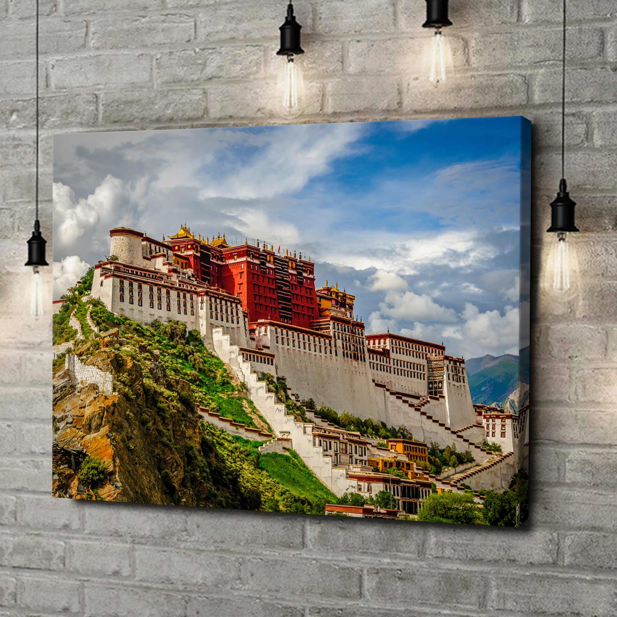 Canvas Cadeau Portala-paleis in Tibet