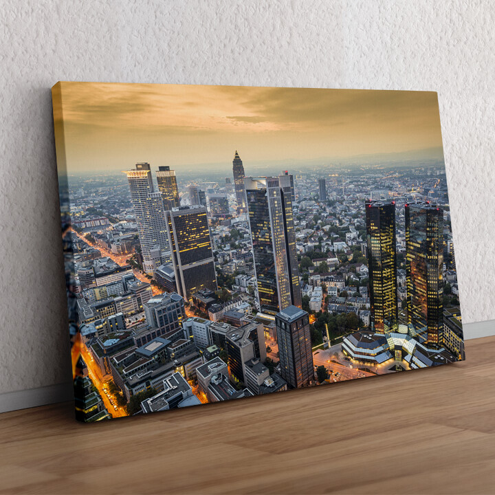 Personaliseerbaar cadeau Skyline van Frankfurt