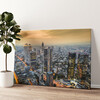 Gepersonaliseerde canvas print Skyline van Frankfurt