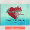 Gepersonaliseerde Canvas Familie hart
