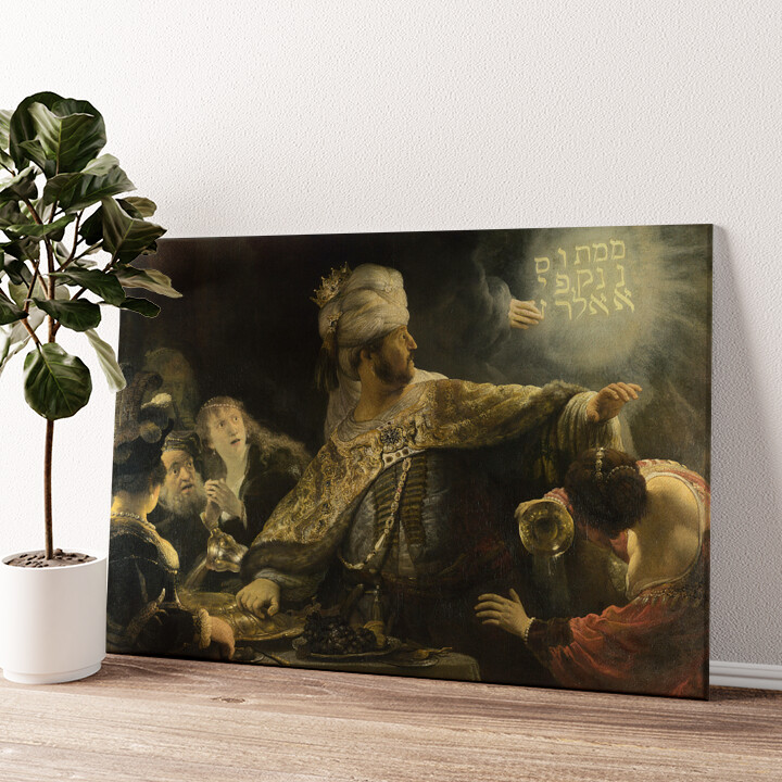 Gepersonaliseerde canvas print Het banket van Belshazzar