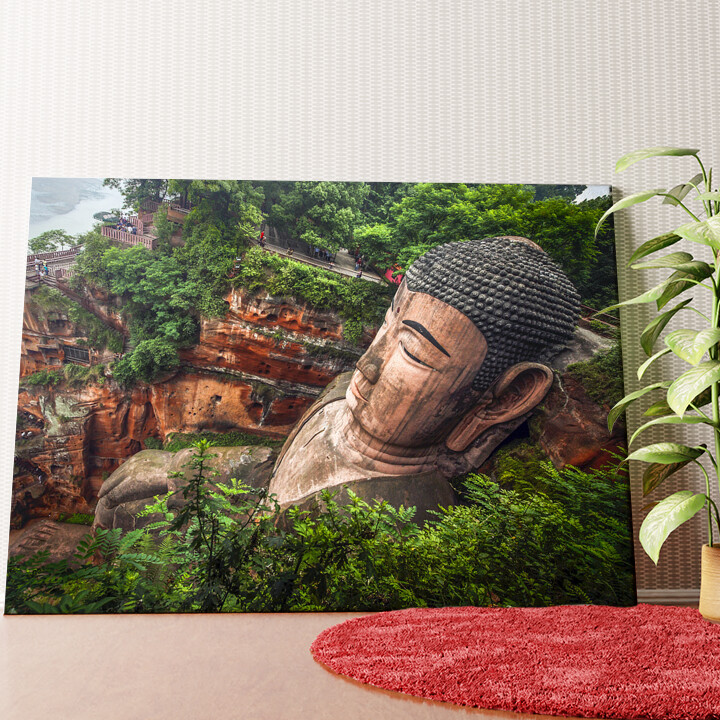 Boeddha gestalte Leshan China Gepersonaliseerde muurschildering