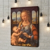 Canvas Cadeau Madonna met de Anjer