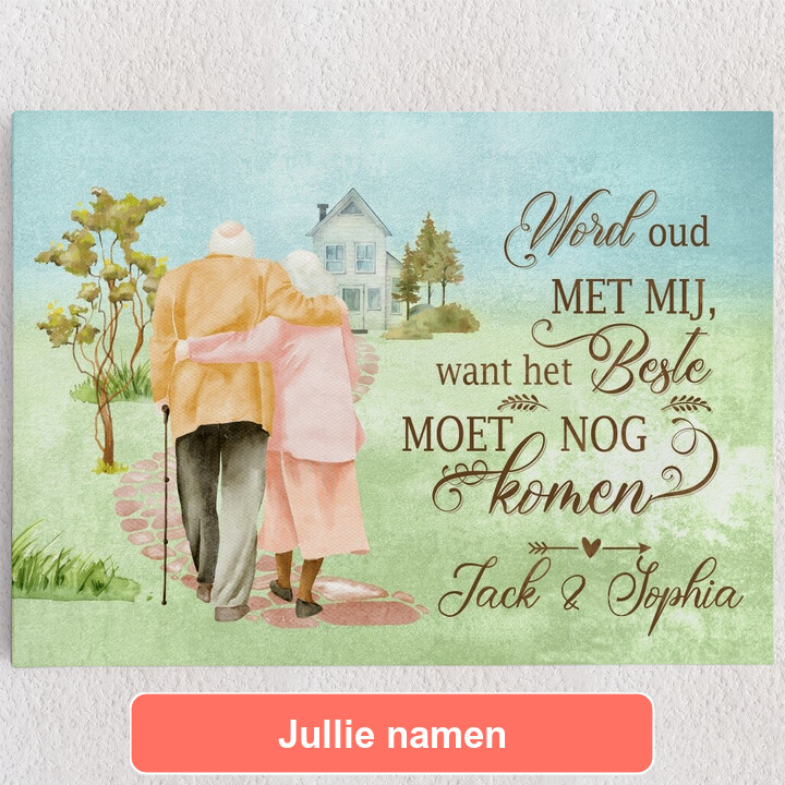 Gepersonaliseerde Canvas Het beste ligt in het verschiet