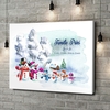 Canvas Cadeau Sneeuwpop familie
