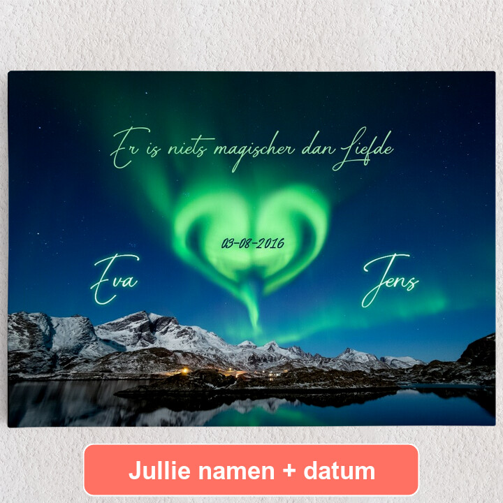 Gepersonaliseerde Canvas Liefdesspreuk