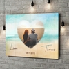 Canvas Cadeau Strand van Liefde
