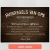Gepersonaliseerde Canvas Wat bij opa gebeurt, blijft bij opa.