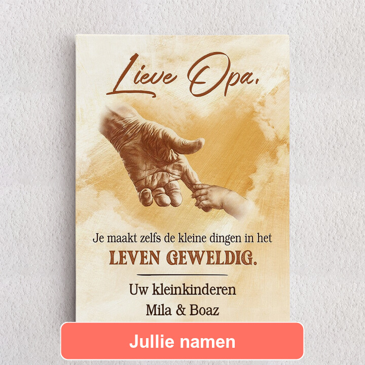 Gepersonaliseerde Canvas De kleine dingen in het leven